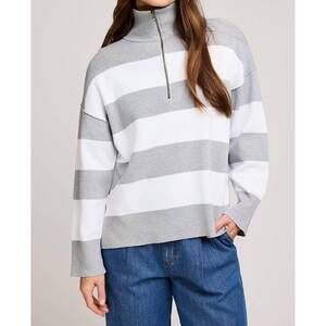 NEW GENTLE FAWN idris striped sweater in ash stripe